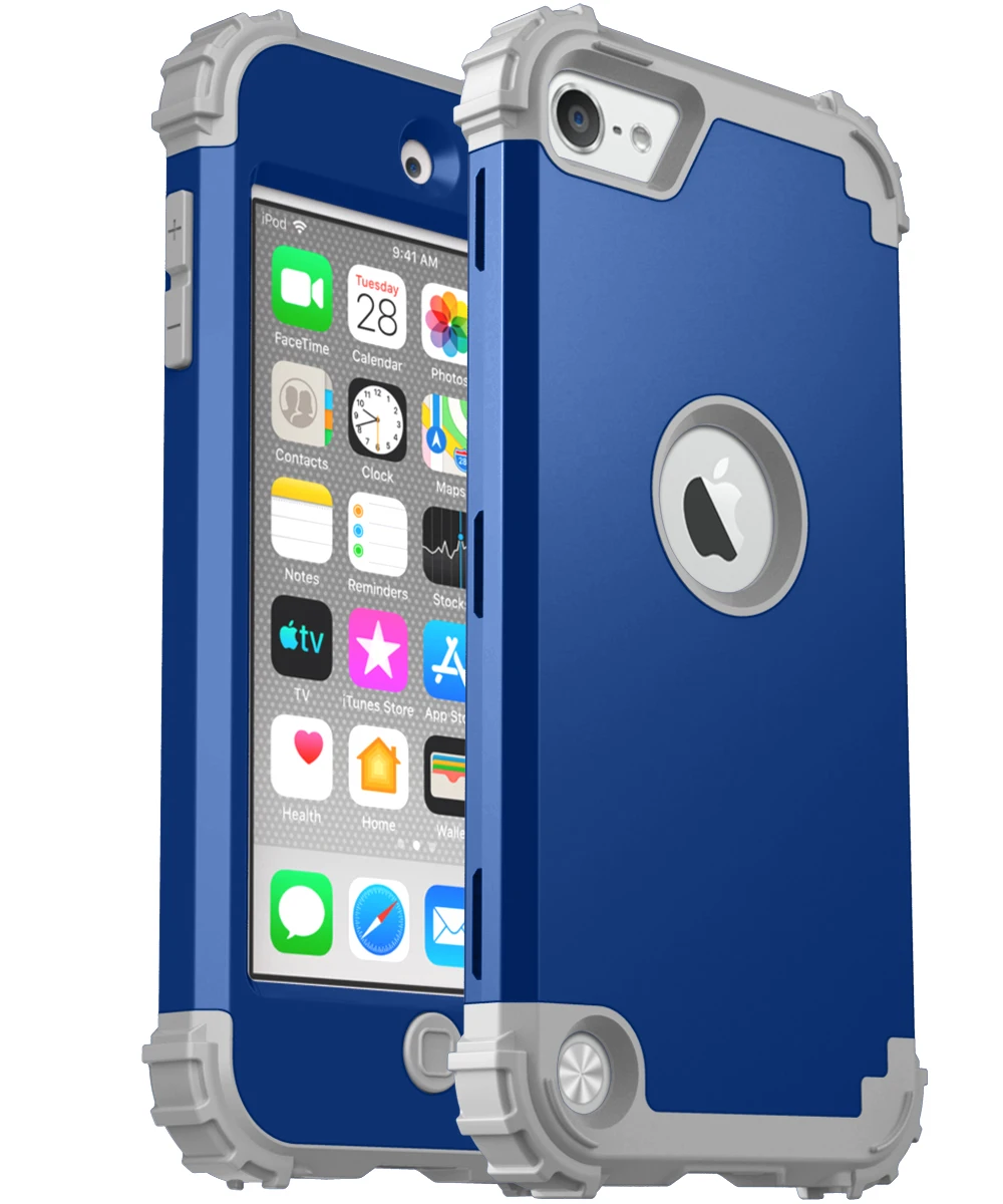 Heavy Duty 3-in-1 Shockproof Phone Case with Soft TPU Lining & Hard Plastic Frame