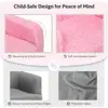 Convertible 2 in 1 Kids Sofa Lightweight Foldable Lounger Toddler Chair Baby Sleeper Soft Foam Indoor Playtime Relaxation 6