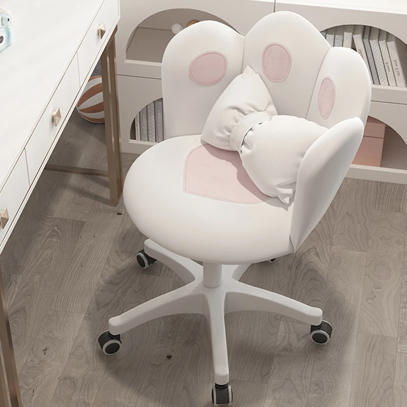 

Dormitory Nordic Office Chair Computer 360° Swivel Makeup Handrail Office Chair Bedroom Desk Muebles Household Items WZ50OC