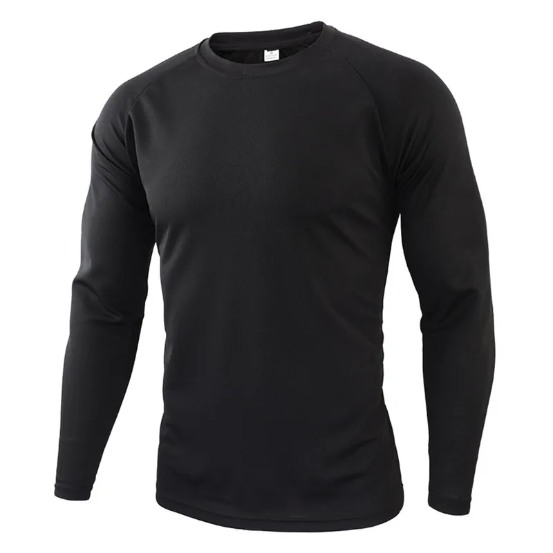 Outdoor Hiking Camping Tactical Men Breathable Quick Dry Long Sleeve T Shirt Military Camouflage Combat Fitness sport t shirt long sleeve t shirt
