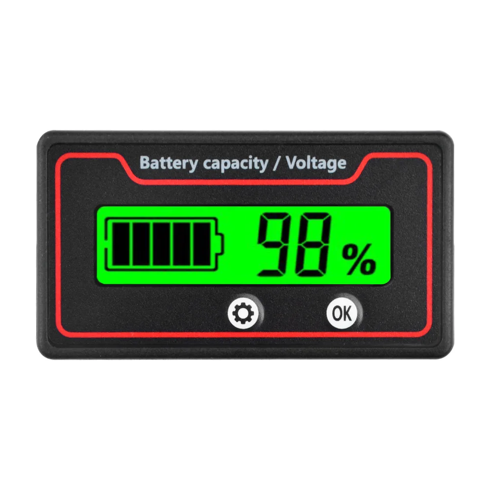 Universal Battery Capacity Monitor and Voltage Indicator Gauge