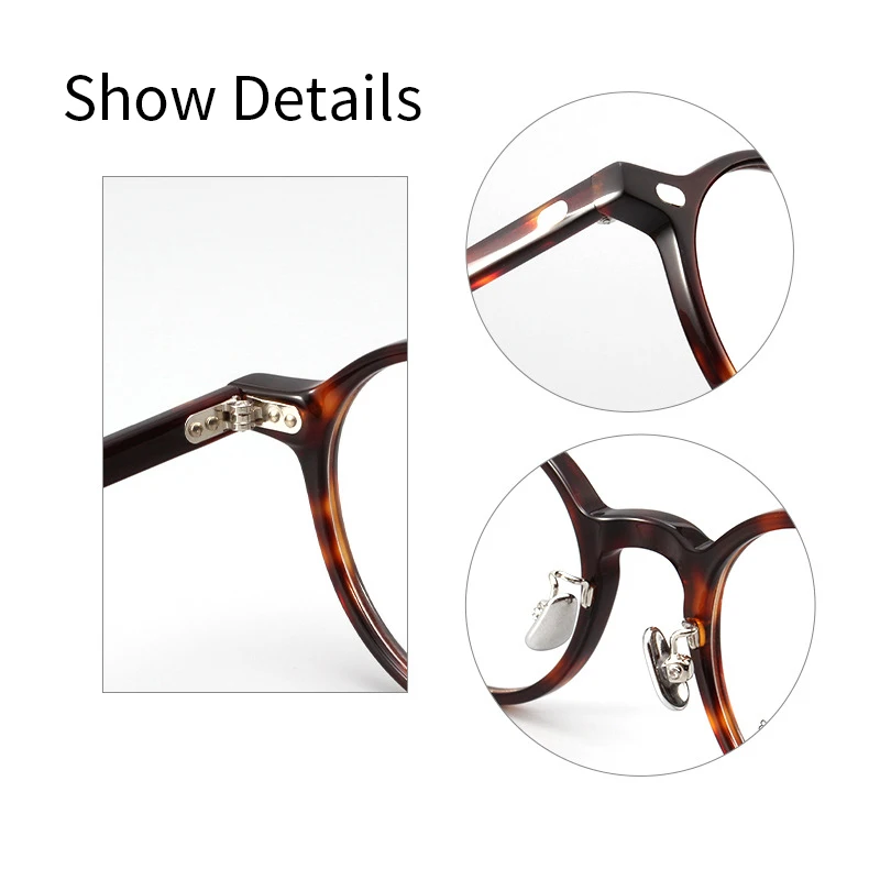 KatKani fashion retro round optical prescription glasses frames for men and women H005