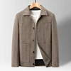 Classic Mens Office Dress Jackets Quality Casual Business Lapel Windbreak Coats Top Autumn Winter Blended Wool Jacket Streetwear 1