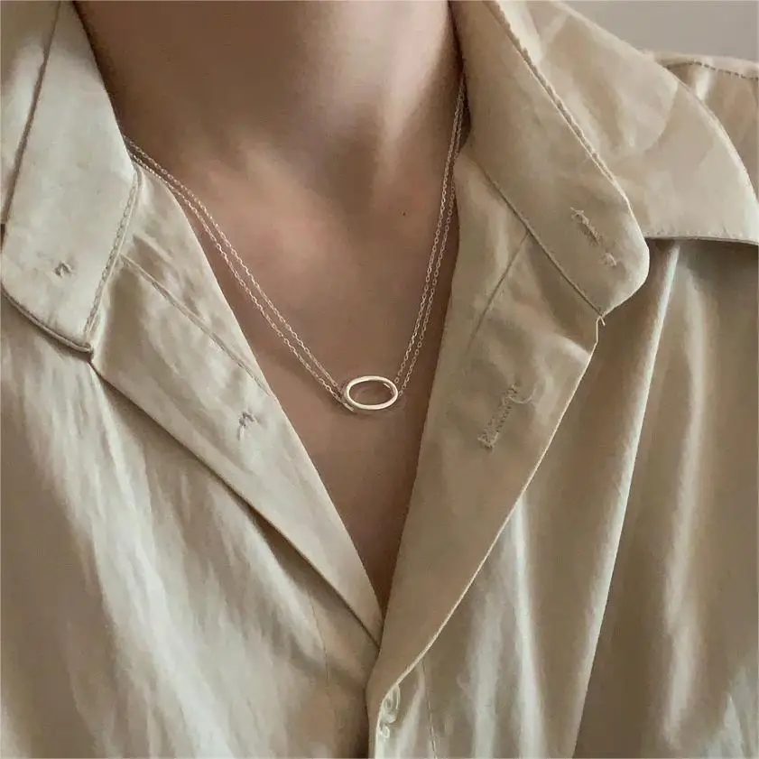 

Подвеска-цепочка из серебра 925 пробы, два ряда