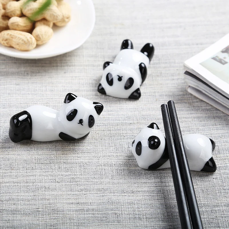 

1pcs Cute Panda Chopsticks Pillow Chopstick Rest Home Decor Chopstick Fork Holder Chopstick Holder Spoon Holder Pillow Tableware