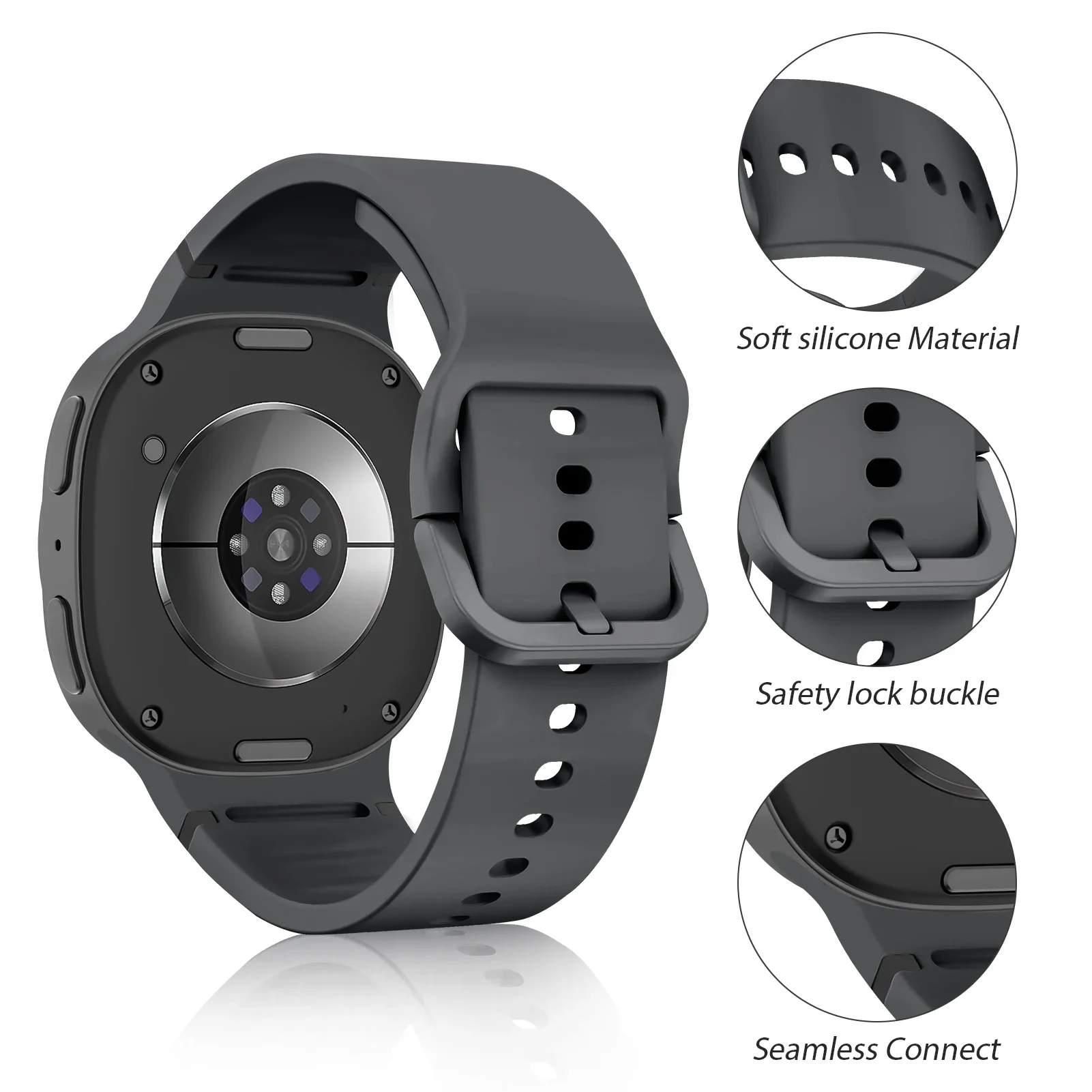 Premium Silicone Sports Watchband - Durable and Comfortable Wristband for Active Lifestyles