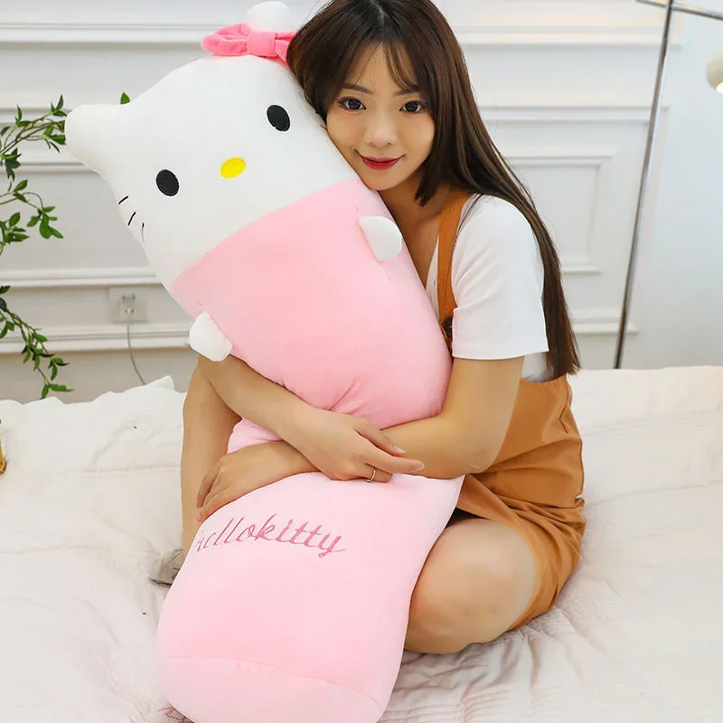 【新品未使用】ハローキティ枕　パイプエステル85cm×42cm ハローキティ枕 パイプエステル85cm×42cm ハローキティ モチモチ