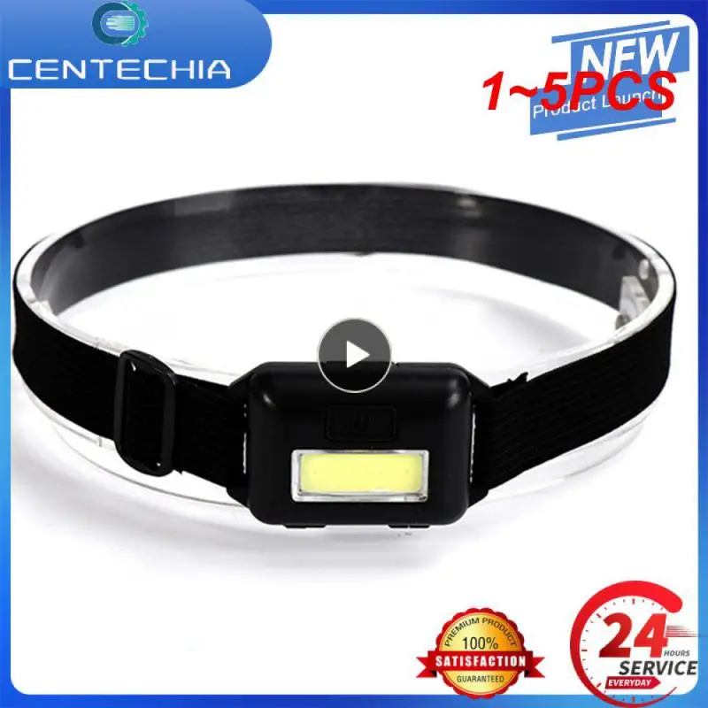 

1~5PCS Mini Headlamps Portable COB LED Headlight with 3 Modes Outdoor Mini Head Lamp for Camping Hiking Fishing Adventure