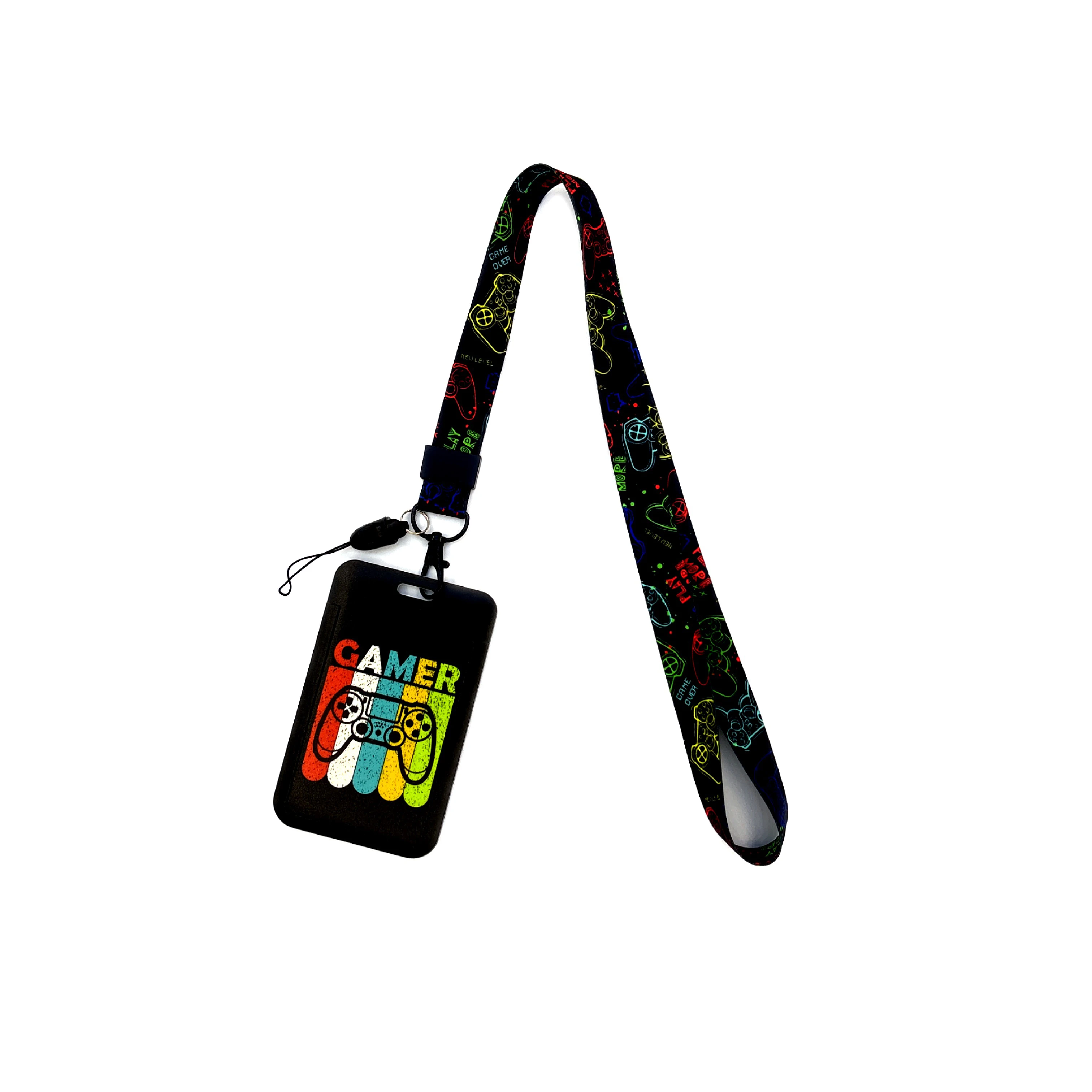 Versatile Card Holder Lanyard with Protective ID Badge and Credit Card Case
