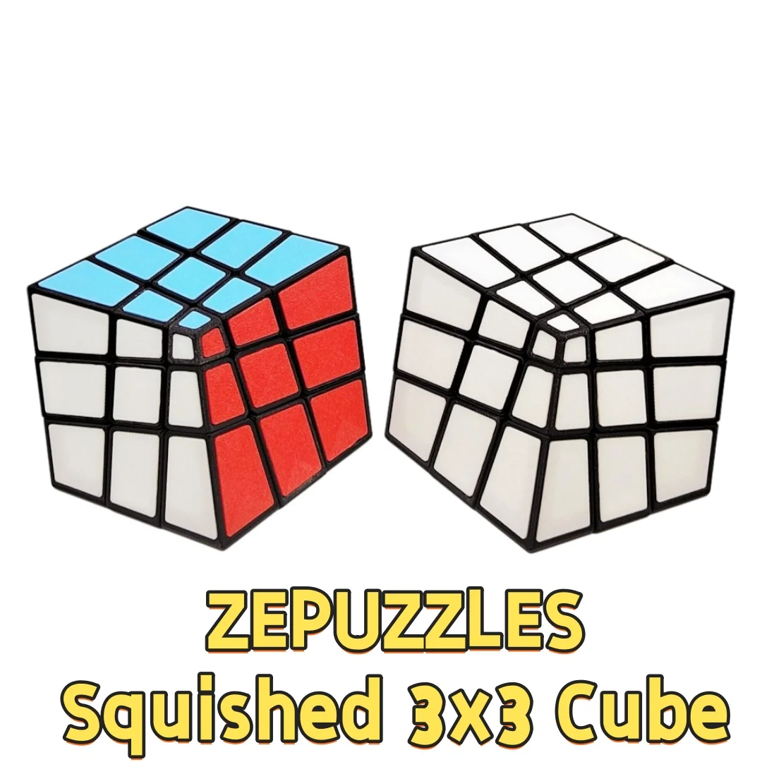 ZEPUZZLES Squished 3x3 큐브 이상한 모양의 큐브 전문 퍼즐 장난감 Cubo Magico Kid Gift