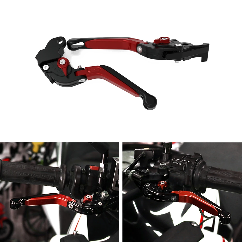 오토바이 조절 가능한 확장형 접이식 브레이크 클러치 레버, SWM SM500R 2016 2017 2018 SM 500R 핸들 레버