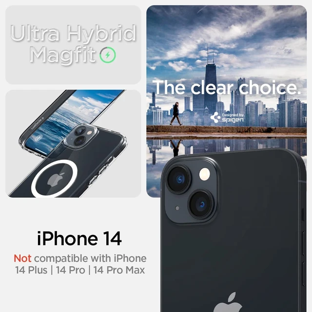 Spigen Ultra Hybrid MagFit Case for iPhone 14 / 13 (6.1) - Compatible with  MagSafe - AliExpress