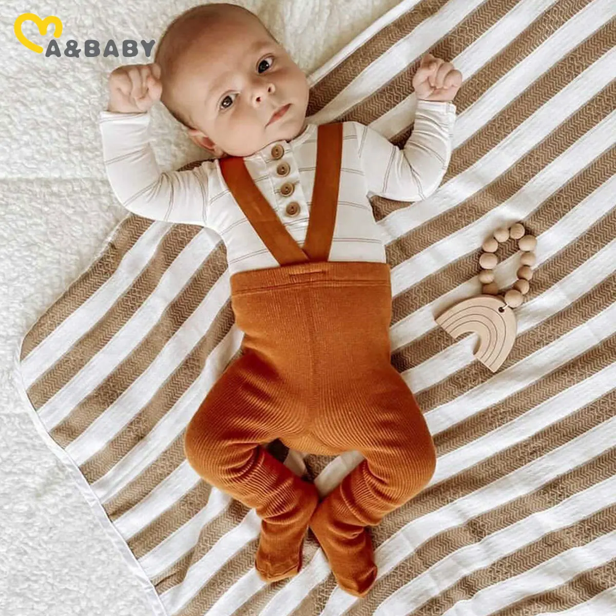 Ma&Baby 0-24M Infant Toddler Baby Girl Boy Stocking Knit Newborn Suspender Tights Pantyhose Solid High Waist Overall Legging
