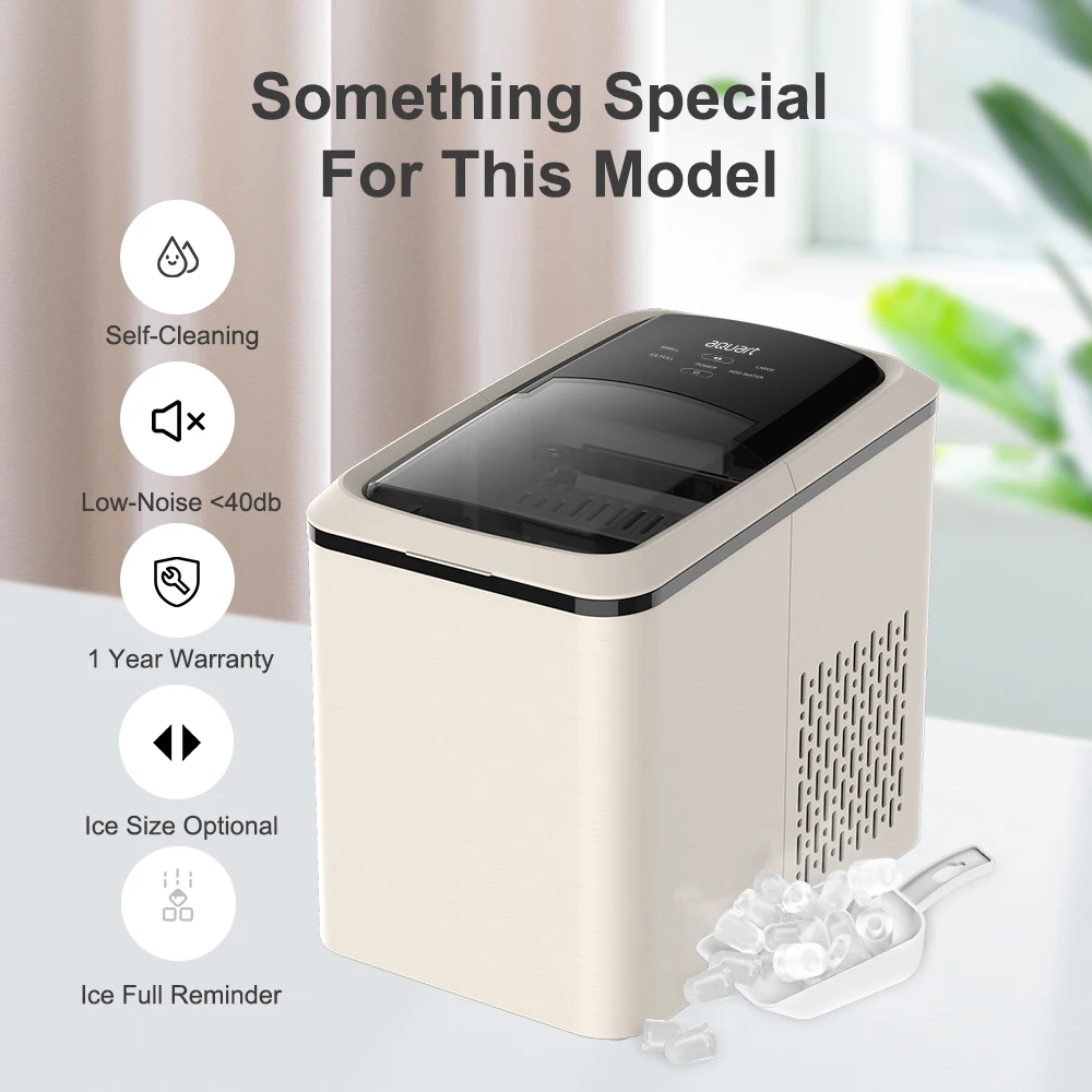 Ice Maker 12L Ice Cubes Self-cleaning Electric Making Machine Two sizes to choose Plastic CB 8 mins / 9 Pieces Convenient