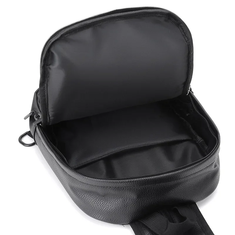 Mini Zaino da uomo Moda Piccolo Uomo Multifunzione Borsa da petto Zaino da viaggio Zaini da viaggio Zaino da uomo 2024 Pu Bagpack in pelle - immagine 3
