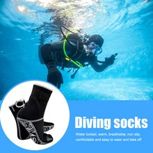  Diving Socks 3mm Neoprene Diving Socks Water Boots Non-slip Wetsuit Shoes Surfing Socks For Rafting Snorkeling Sailing Swimming 