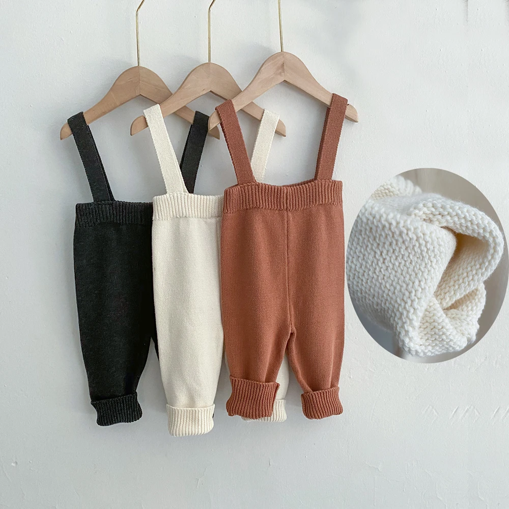 Cotton Baby Knitted Sweater Pants for Autumn Spring