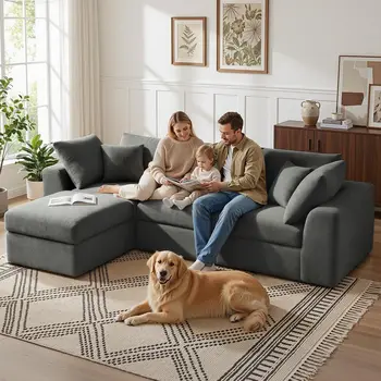 L Shape Cloud Sofa 2