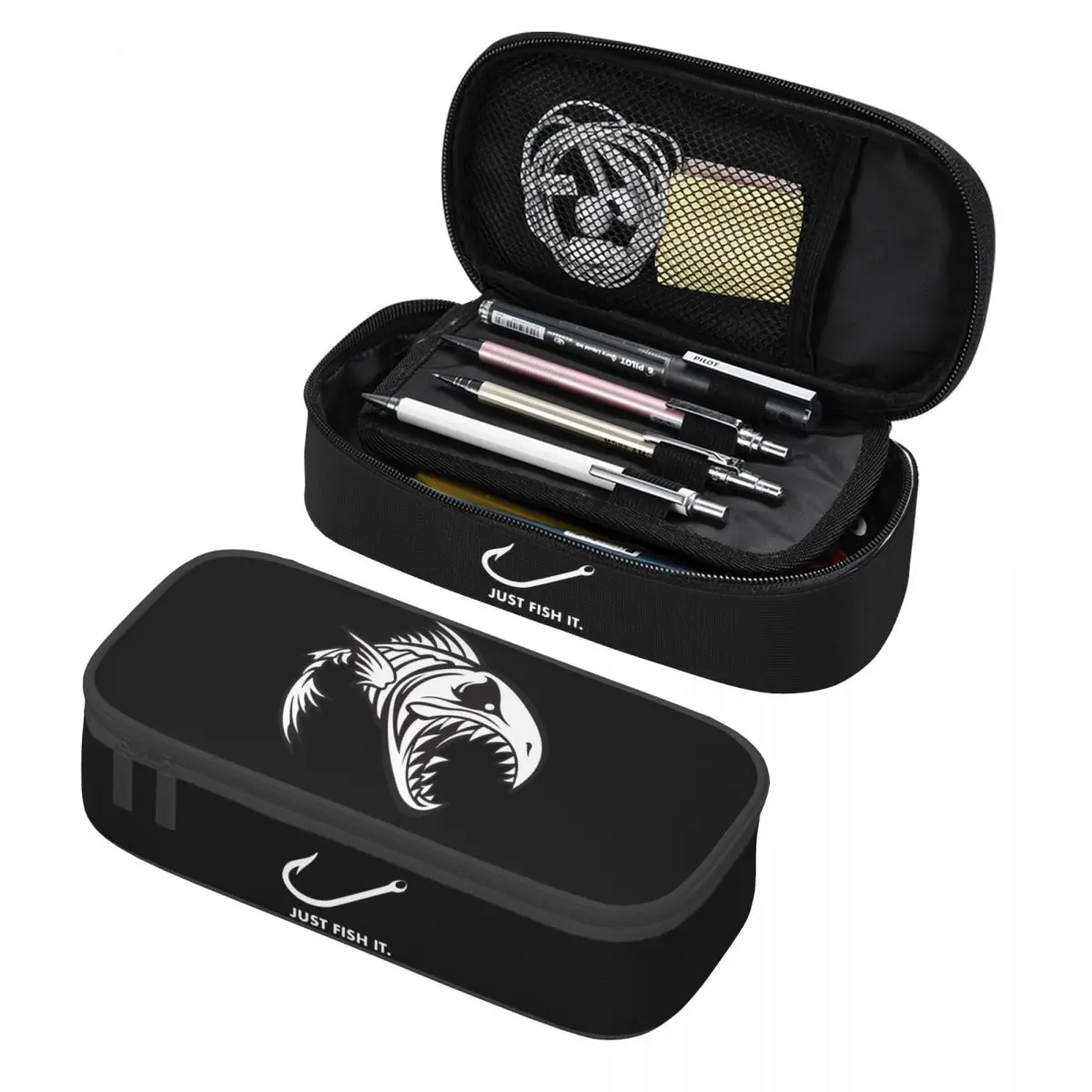 

Индивидуальный корейский карандаш для рыбалки просто рыбы это фоторучка большой емкости для мальчиков и девочек рыбака футляр для ручек школьные аксессуары