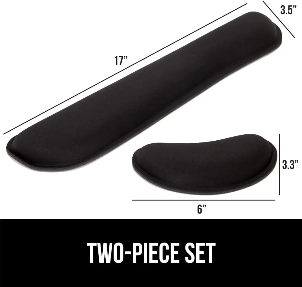 Gorilla Grip Silky Gel Memory Foam Wrist Rest with Ergonomic Design for Typing Comfort