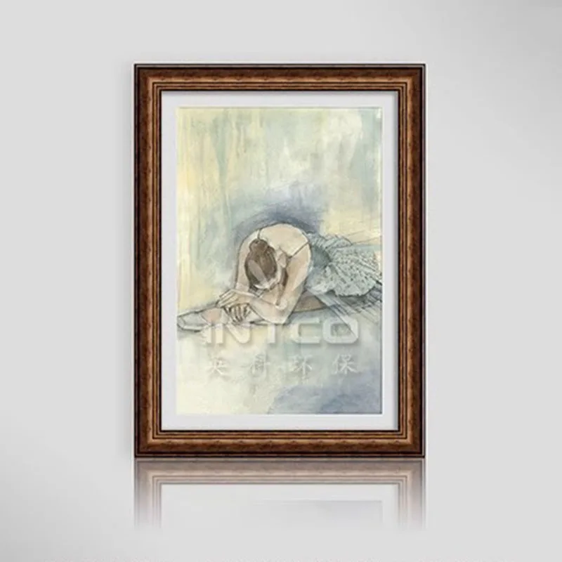 

Digital White Picture Frame Plastic Illuminated Silver Picture Frames Customized Office Cadre Photo Mural Modern Home Decoration