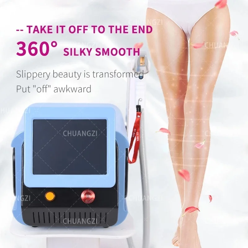 

2023 New three-wavelength 808nm 755nm 1064nm semiconductor laser permanent painless hair removal machine 20 million times