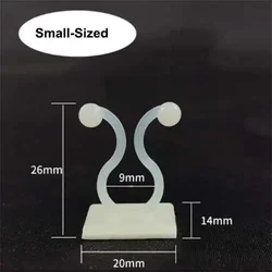 Enhanced Product Title: Self - Adhesive Plant Vine Support Clips - Invisible Wall Mounts for Climbing Plants and Garden Organization (10/30/50 Pack) (White Small - Sized)