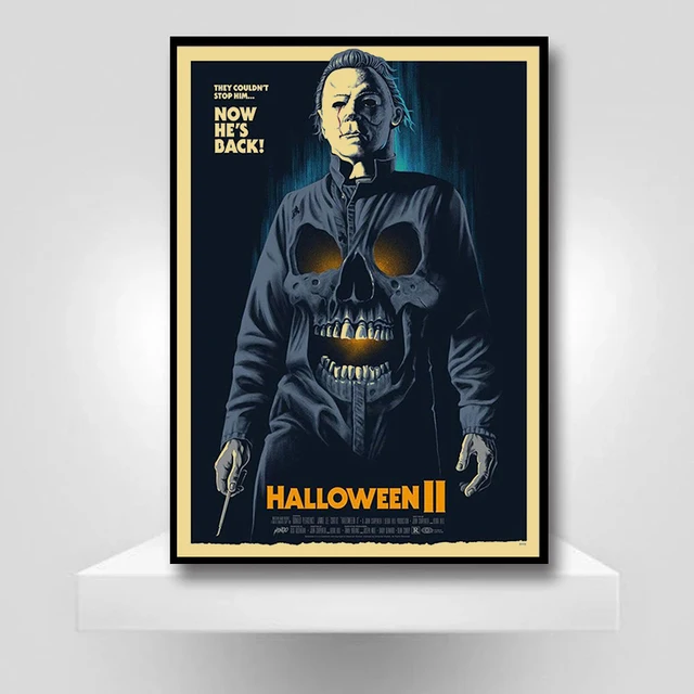 thumbnail image 1 of Póster de Halloween de la película de terror clásica Michael Myers, pintura de papel Kraft para pared, estudio, sala de estar, decoración, pintura artística, 1 of 5