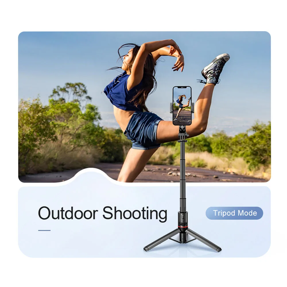 Handheld Gimbal Bluetooth Stabilizer with Tripod selfie Stick Folding Gimbal for Smartphone Samsung Xiaomi iPhone Huawei selfie stick tripod handheld gimbal stabilizer selfie stick gimbal stabilizer handheld gimbal