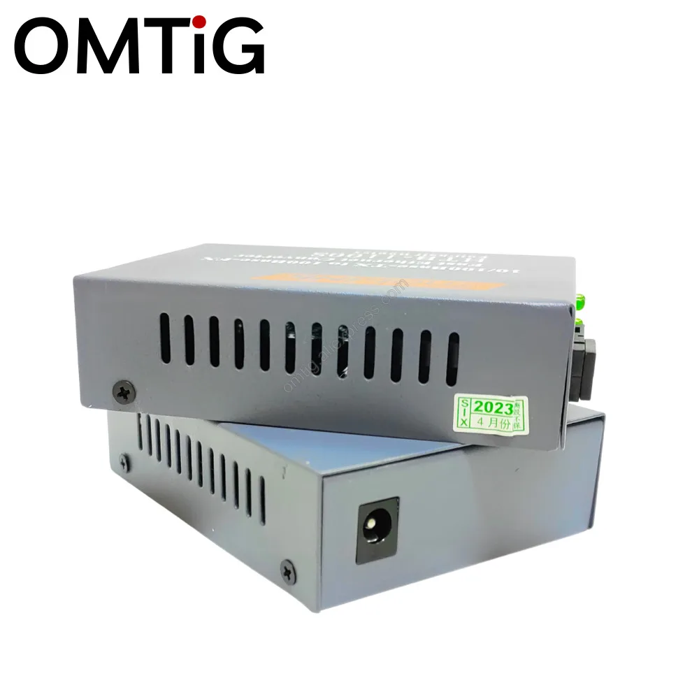 1pair HTB-1100S Optical Media Converter 10/100Mbps RJ45 Single Mode Duplex Fiber SC Port Converter 25KM