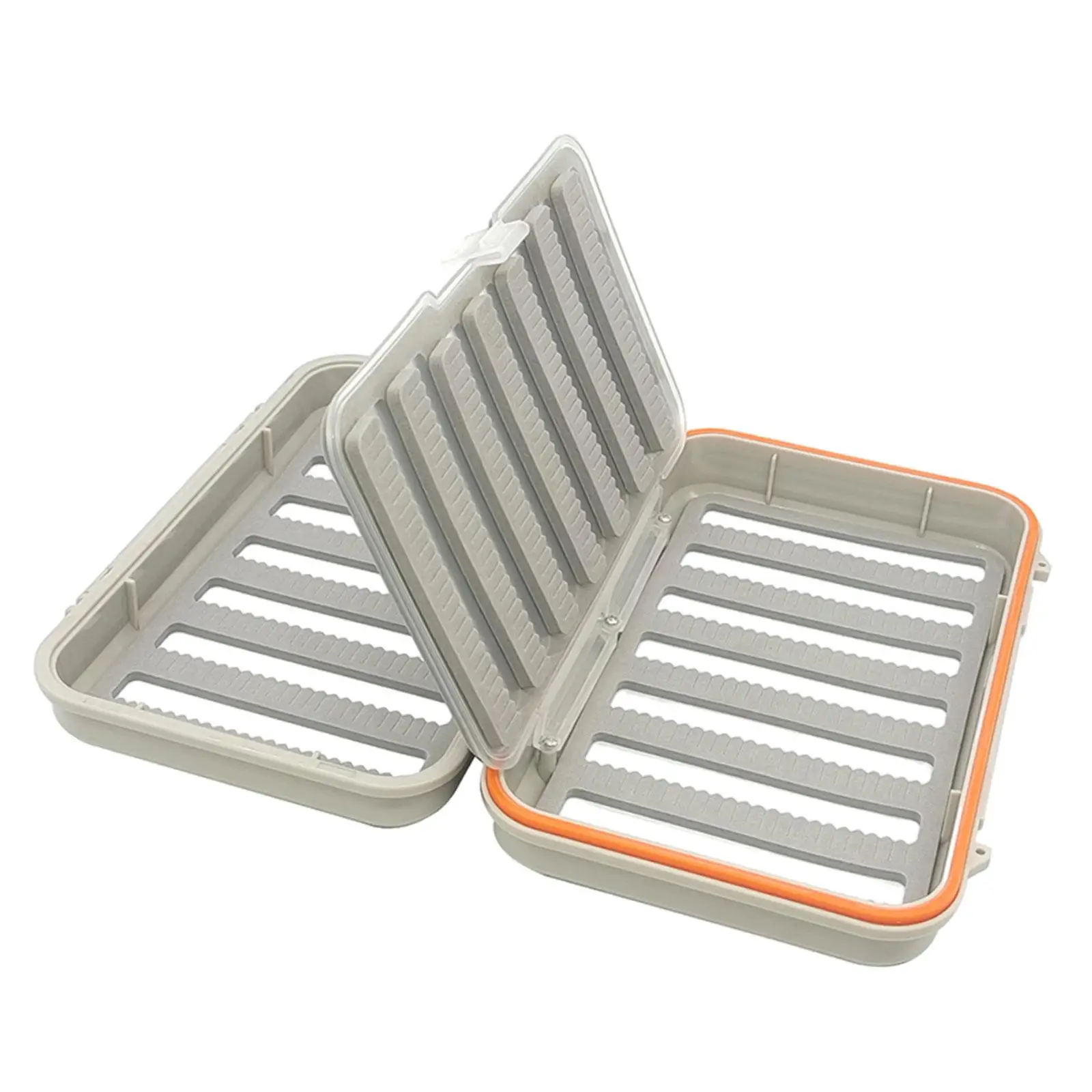 Waterproof Fly Box Foam Insert Equipment Organizing Jig Box Fly Fishing Storage Case for Bass and Trout Gear Fishing Lures Flies