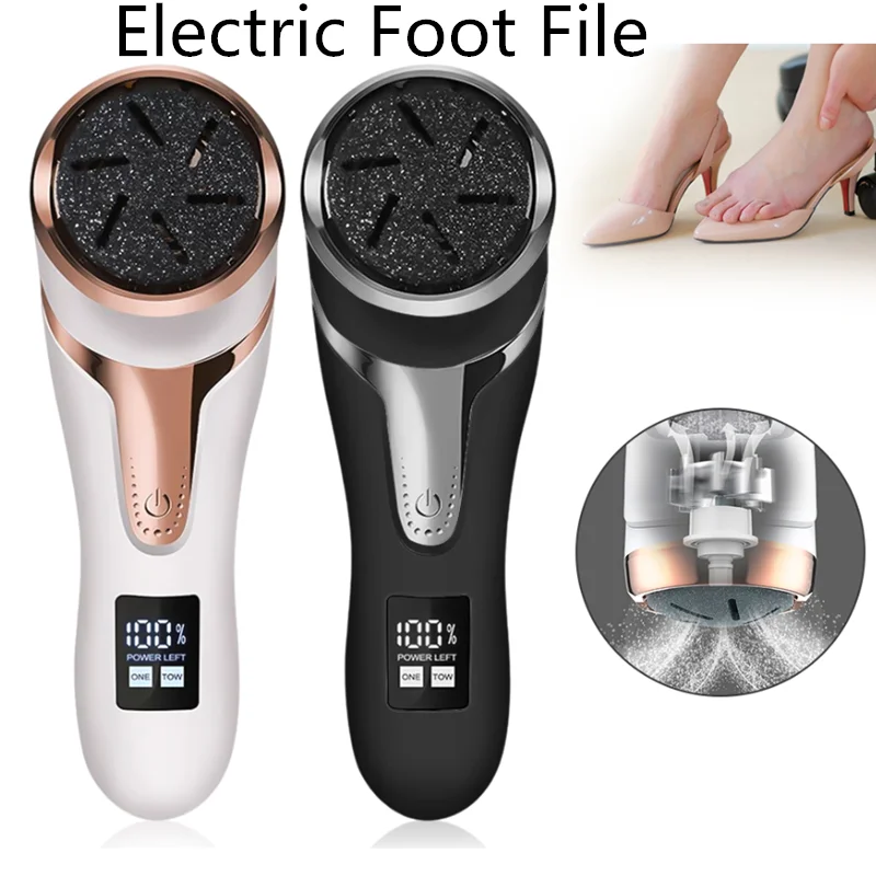 Professional Callus Remover For Electric Foot File 2 Speeds Sandpaper Rechargeable Pedicure Dead Skin Care electric foot grinder electric foot file electric foot callus remover