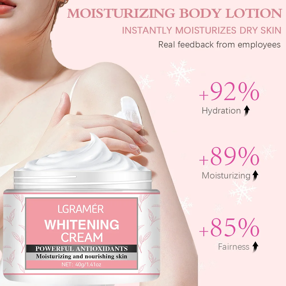 Body Whitening Cream Intimate Areas Underarm Knee Buttocks Private Bleach Remove Melanin Waterproof Brighten Nourish Cream 2