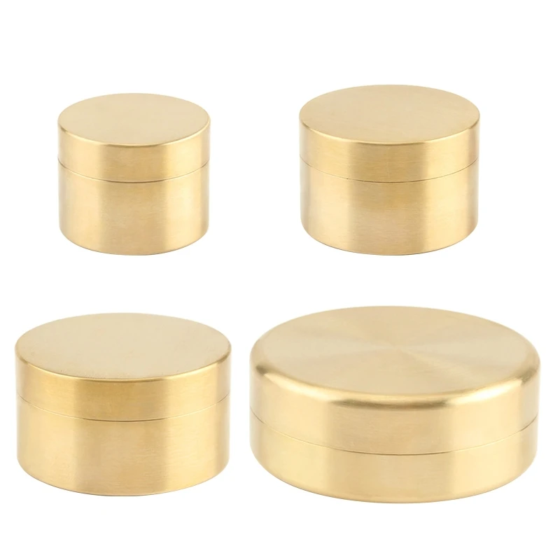 Edc Storage Box Outdoor Cilindro In Ottone Coffee Tea Tank Can Box Strumenti Multifunzione Contenitore Portatile Ultraleggero