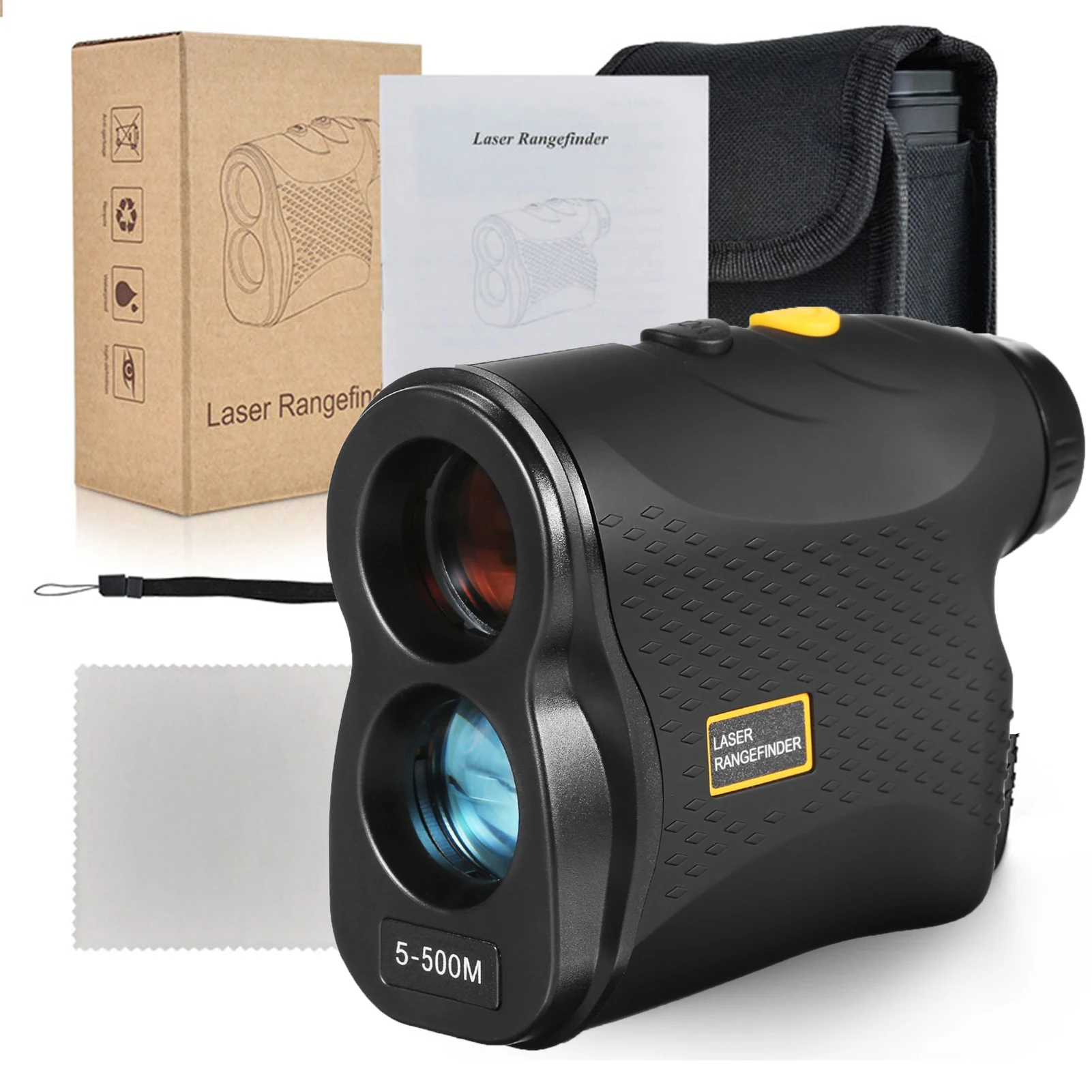 500M Digital Rangefinder Laser Distance Meter Speed Tester Measurement Monocular Telescope For Golf Sport,Hunting,Outdoor Survey