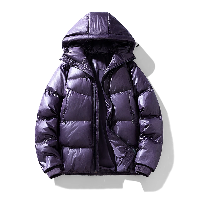 Autumn Winter Hooded Parkas Men Solid Warm Sports Waterproof Coat Male Fashion Casual Parka Outwear Couple Loose Hooded Jackets