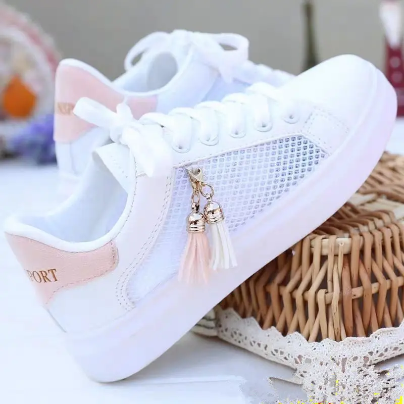 

Mesh Small White Shoes Female 2023 Summer New Shoes for Women Breathable Running Shoes Lightweight Comfortable Casual Sneakers