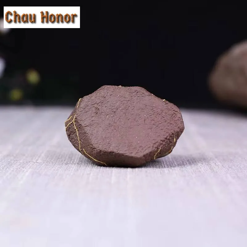 Creative Yixing Discoloration Purple Clay Lucky Frog Figurine Tea Pets Handmade Home Tea Ceremony Desktop Crafts Birthday Gifts