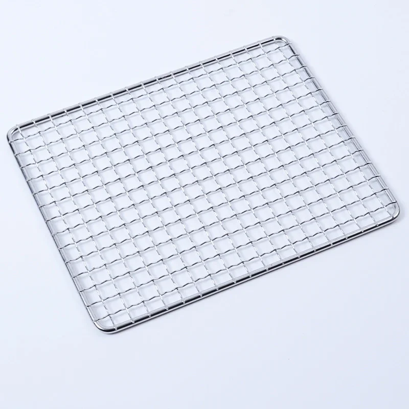 304 Stainless Steel rectangular BBQ Grill barbecue mesh barbecue net tools net bbq grill non-stick BBQ Mat Grid smoker accessories grill replacement parts