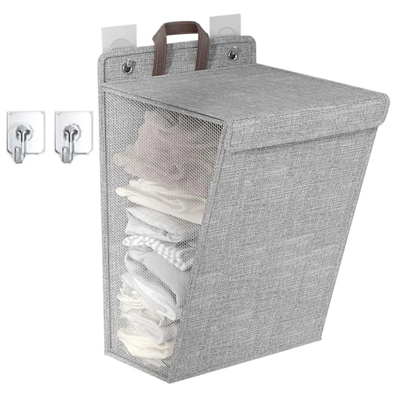 

Hanging Storage Basket - Dirty Clothes Hamper, Foldable Home Dormitory Multifunctional Sorting