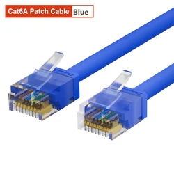 Ultra - Slim Cat6A Ethernet Cable - High - Speed 10G Patch Cord for Enhanced Connectivity (Cat6a Blue UTP)