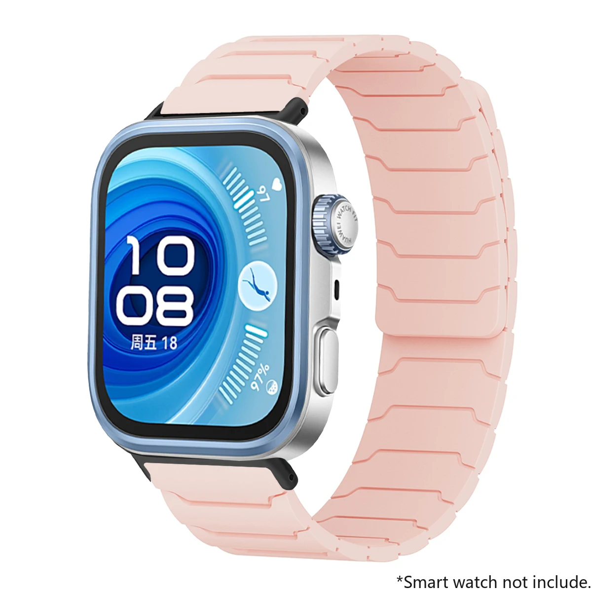 Magnetic Loop Silicone Sport Band Replacement Watch Strap