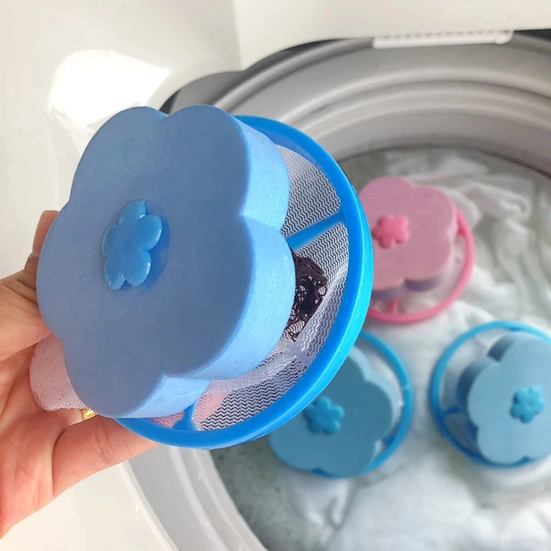 Reusable Cleaning Balls Floating Pet Fur Lint Hair Removal Catcher Mesh Laundry Hair Filter Pouch