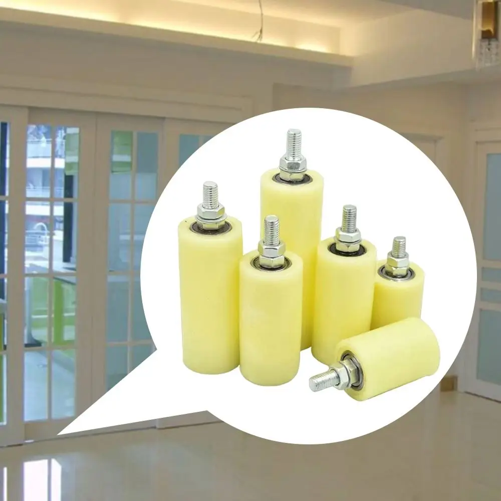 1PC Thickened Slide Gate Guide Roller Steel Double Bearing Guiding Wheels for Sliding Gate Accessories Assembly Support