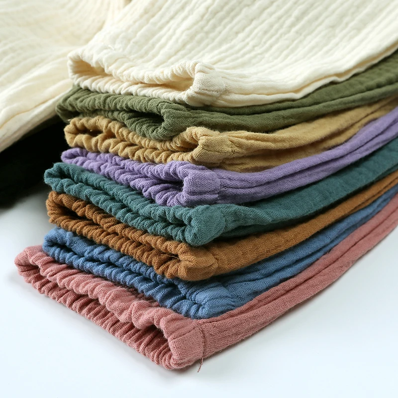 1-8Years Toddler Kids Baby Boys Girls Cotton Linen Elastic Basic Harem Long Pants Soft Bloomers Children Summer Casual Joggers girls pants boys pants kids pants