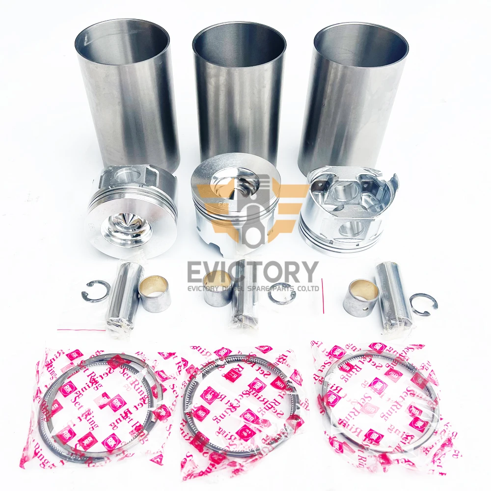 Engine liner kit 3D82 3TNE82 3TNE82A piston with ring set+cylinder