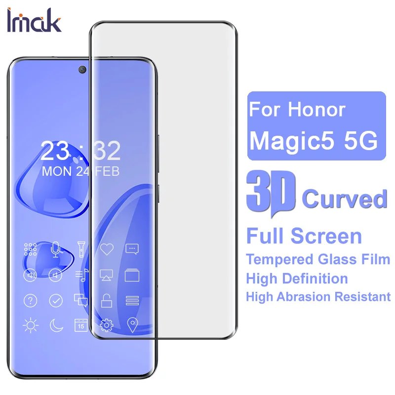 iMak 3D Curved Tempered Glass Screen Protector with Oleophobic Coating and Full Glue Adhesion