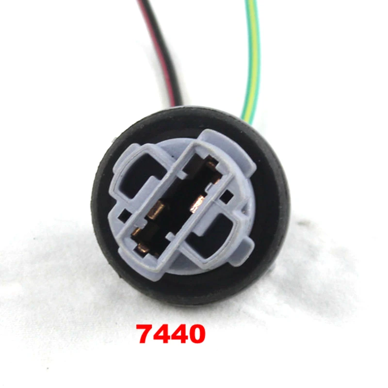 LED Lamp Bulb Base 2pcs T20 7440 7443 LED Bulb Holder Socket Adapter Connector Parking Side Light Lamp Wiring Harness Adaptor Socket