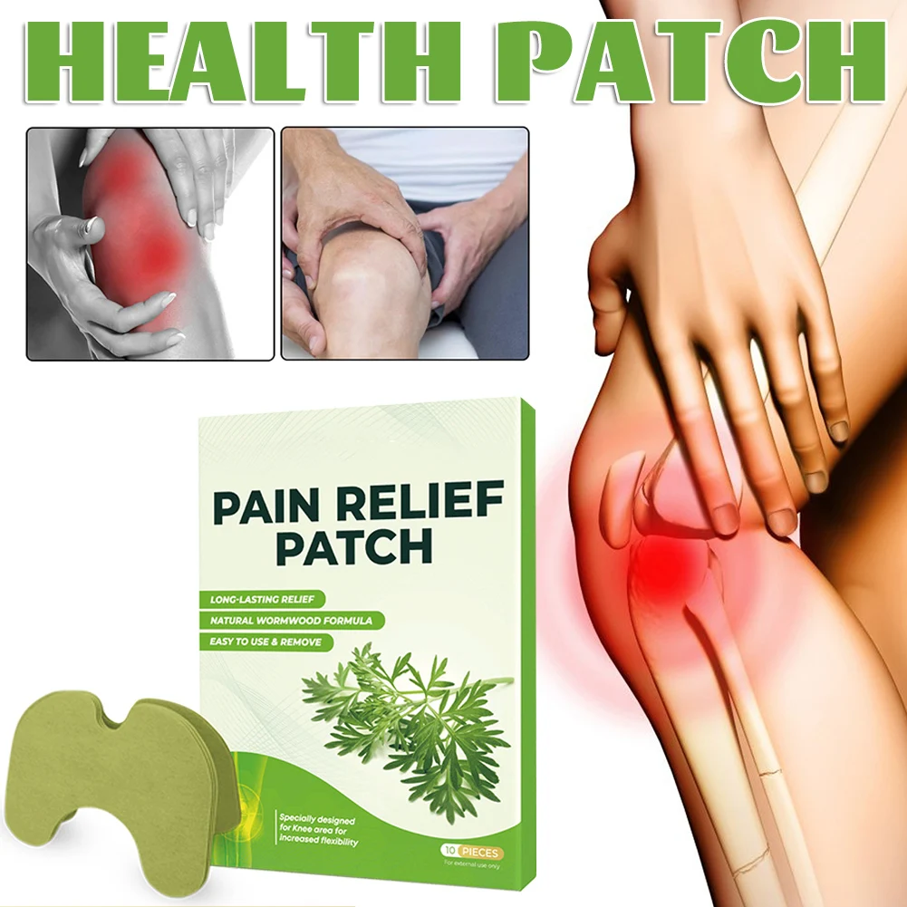 10pcs Mugwort Pain Relief Patch Relieve Joints Lumbar Cervical Vertebra Knee Leg Muscle Bone Pain Health Patch For Elderly