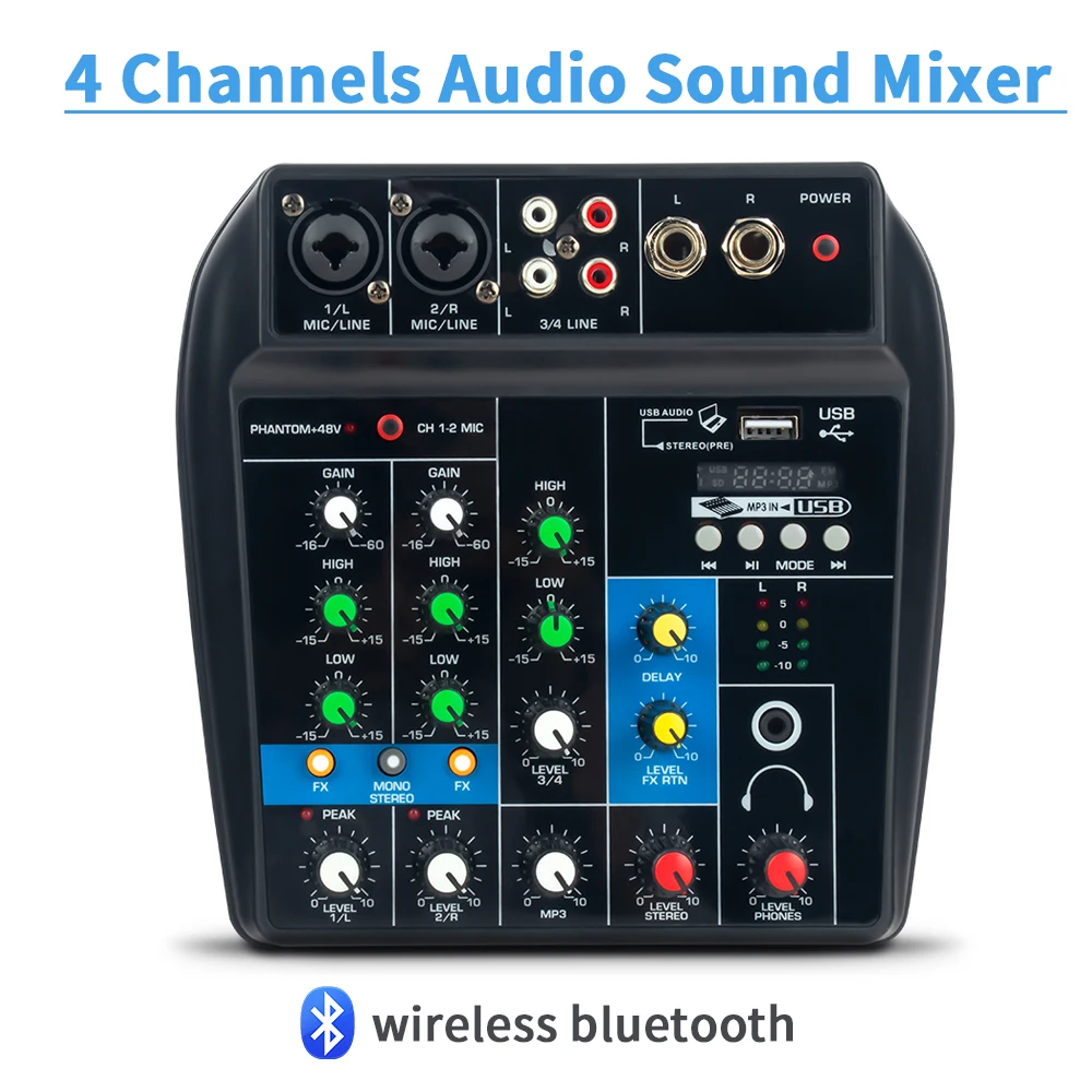 Mixers Usb Audio Interface Sound Mixer Console Recording Audio